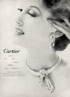 Cartier (High Jewelry) 1955 Earrings, Necklace