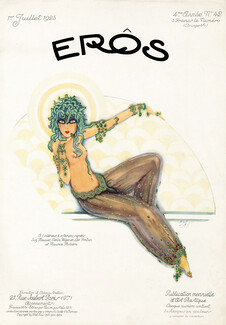 Lucien Jaquelux 1925 Topless, Chorus Girl, Eros Cover