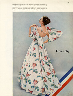 Givenchy 1955 Evening Gown, Necklace Mademoiselle Toussaint for Cartier, Photo Richard Avedon
