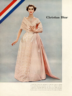 Christian Dior 1955 Evening Gown, Photo Richard Avedon