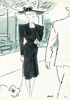 Jean Farell (Couture) 1946 Benito, Dog
