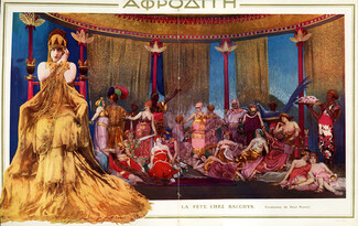 Aphrodite 1914 "La Fête chez Bacchys" Russian Ballets Costumes, Paul Poiret, Cora Laparcerie...