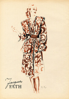 Jacques Fath 1945 Summer Suit, Brénot