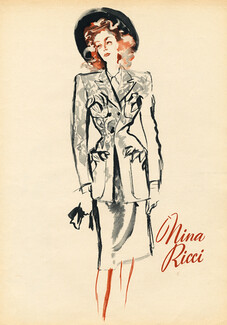 Nina Ricci 1945 Suit, Brénot