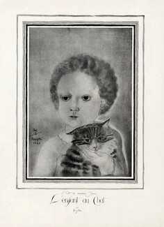 Tsugouhoru Foujita 1923 L'enfant au Chat, The Child in the Cat