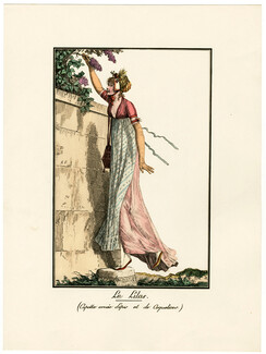 Debucourt 1798-1808 Modes et Manières du Jour "Le Lilas". Reprint, Editions Rombaldi 1957