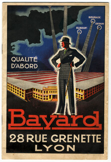 Bayard 1940s (Catalogue) Factory, Fashion Illustration, Men's fashion, 20 pages