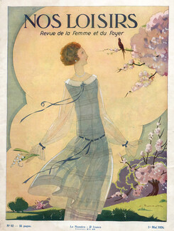 Léon Bonnotte 1924 Elegant Parisienne, 1er mai