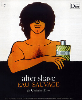 Christian Dior (Perfumes) 1972 Eau Sauvage After Shave René Gruau