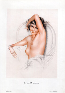 Suzanne Meunier 1928 Le modèles s'amuse, Nude
