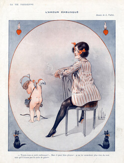 Louis Vallet 1916 L'Amour Embusqué, Angel, Stockings