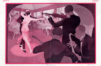 Fabius Lorenzi 1926 Tango Dancers, Orchestra