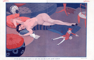 Fabius Lorenzi 1926 Nude, Doll, Furniture