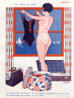 Fernand Couderc 1926 Nude Swimwear