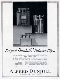 Alfred Dunhill 1929 Lighter, Briquet-Bijou