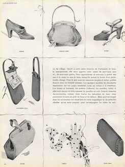Germaine Guerin & Lucien Lelong 1946 Fashion Goods Handbag Shoes