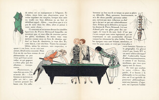 Gilets de Fantaisies, 1921 - Gazette du Bon Ton Billiard, Pierre Brissaud, 4 pages