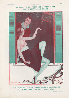 Sacha Zaliouk 1923 Ninette, Topless, Folies Bergère