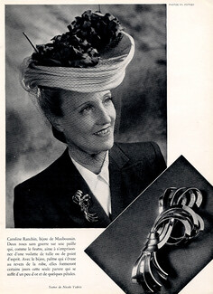 Mauboussin (brooch) 1943 "bijou palmes" Caroline Ranchin