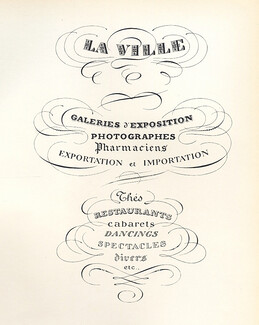 La Ville 1928 Original insert from "PAN" Paul Poiret
