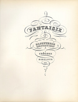 Fantaisie 1928 Original insert from "PAN" Paul Poiret