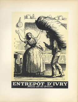 Entrepôt d'Ivry 1928 Coalman, Lithograph PAN Paul Poiret