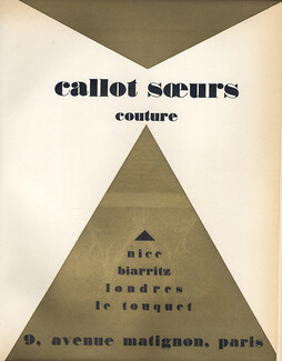 Callot Soeurs 1928 Original Lithograph Album Pan P. Poiret