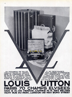 Louis Vuitton (Luggage) 1930 Toiletry Bag, Trunks, Suitcases (color version)
