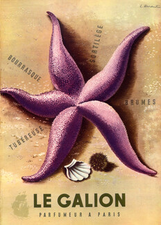 Le Galion (Perfumes) 1945 Louis Ferrand, Sortilège, Bourrasque... Starfish