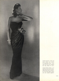 Jeanne Lanvin 1946 Evening Gown, Velvet