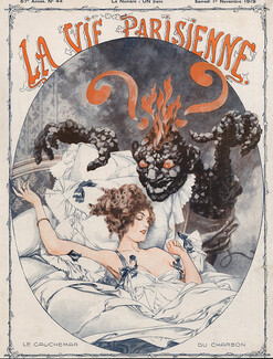 Hérouard 1919 ''Le cauchemar du charbon'' devil, babydoll