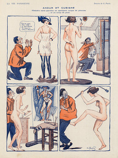 Georges Pavis 1920 Amour et Cubisme, Art Modeling