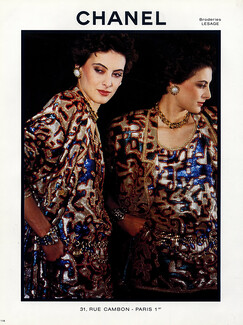 Chanel 1985 Inès de la Fressange Lesage Embroidery
