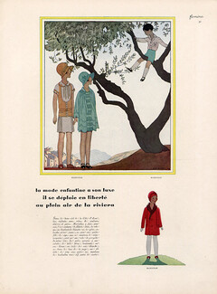 Edouard Marty 1928 Marindaz, Children Fashion