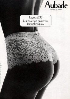Aubade 2001 Leçon n°38, Lace Pantie, Hervé Lewis