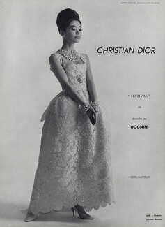 Christian Dior 1961 Dentelle de Dognin, Photo Jacques Decaux