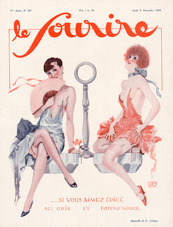 Georges Léonnec 1928 "Si vous aimez épicé, Sel gris et Poivre rouge" Sexy girls, Cover