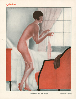 Fabius Lorenzi 1928 "Liquette et sa mère", Babydoll, Lingerie