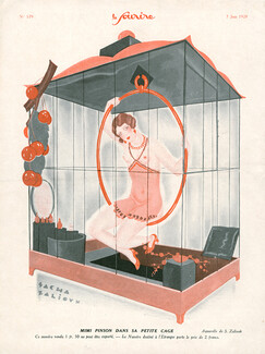 Sacha Zaliouk 1928 "Mimi Pinson dans sa petite cage"