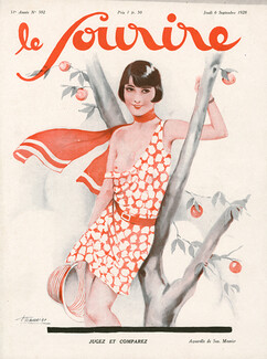 Suzanne Meunier 1928 "Jugez et comparez" Le Sourire cover