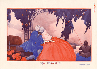 Jacques Leclerc 1928 "Ca Mord !!", Lovers, Renaissance Costumes