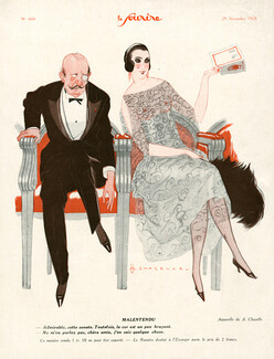 Albert Chazelle 1928 "Malentendu", Elegant Parisienne, Opera, Adultery