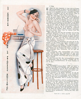 Suzanne Meunier 1935 Au bar, Topless