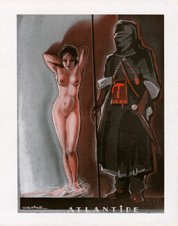 Cerutti Noël 1935 "Atlantide", Nude