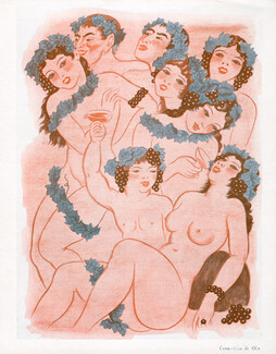 Jean Olin 1935 Grapes, Wine, Erotica, Dionysos