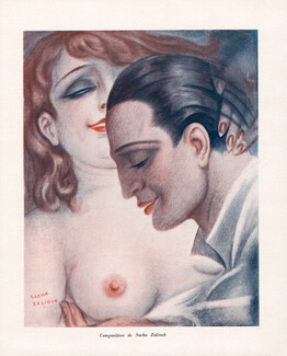 Sacha Zaliouk 1936 Composition, Topless
