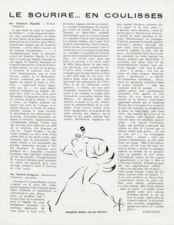 Le Sourire... en coulisses, 1936 - Kristin Josephine Baker, Text by Almanzor
