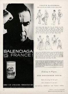 Balenciaga (Perfumes) 1956 "Balenciaga is France", Quadrille