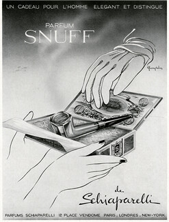 Schiaparelli (Perfumes) 1941 Parfum Snuff, Guery Colas
