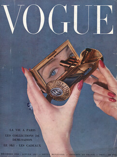Cartier 1950 Vanity-case en or tressé, Photo Arik Népo, Vogue Cover